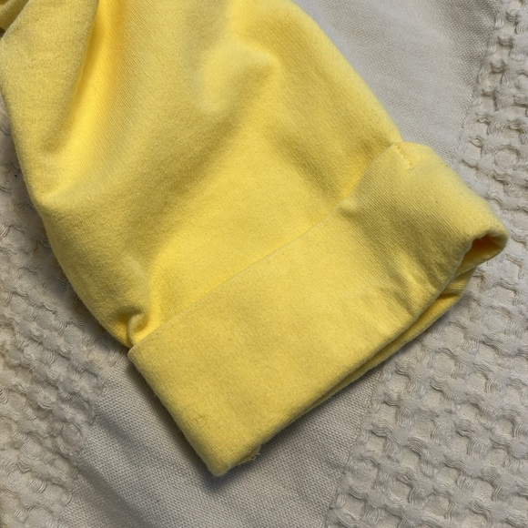 Karen Scott Cotton D-Ring Zipper Jacket Womens Yellow outerwear size large - Picture 6 of 7